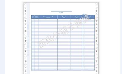 针式账簿 7.1总分类账(明细账) L020106